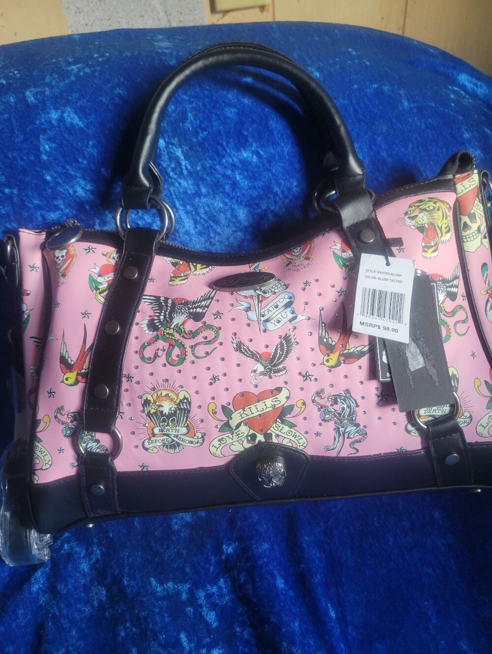 Ed Hardy Pink Satchel